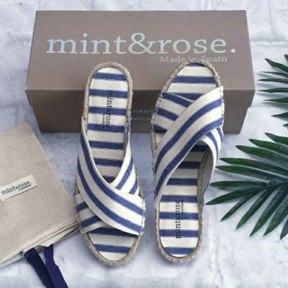 Mint & Rose Troya Espadrille Slides